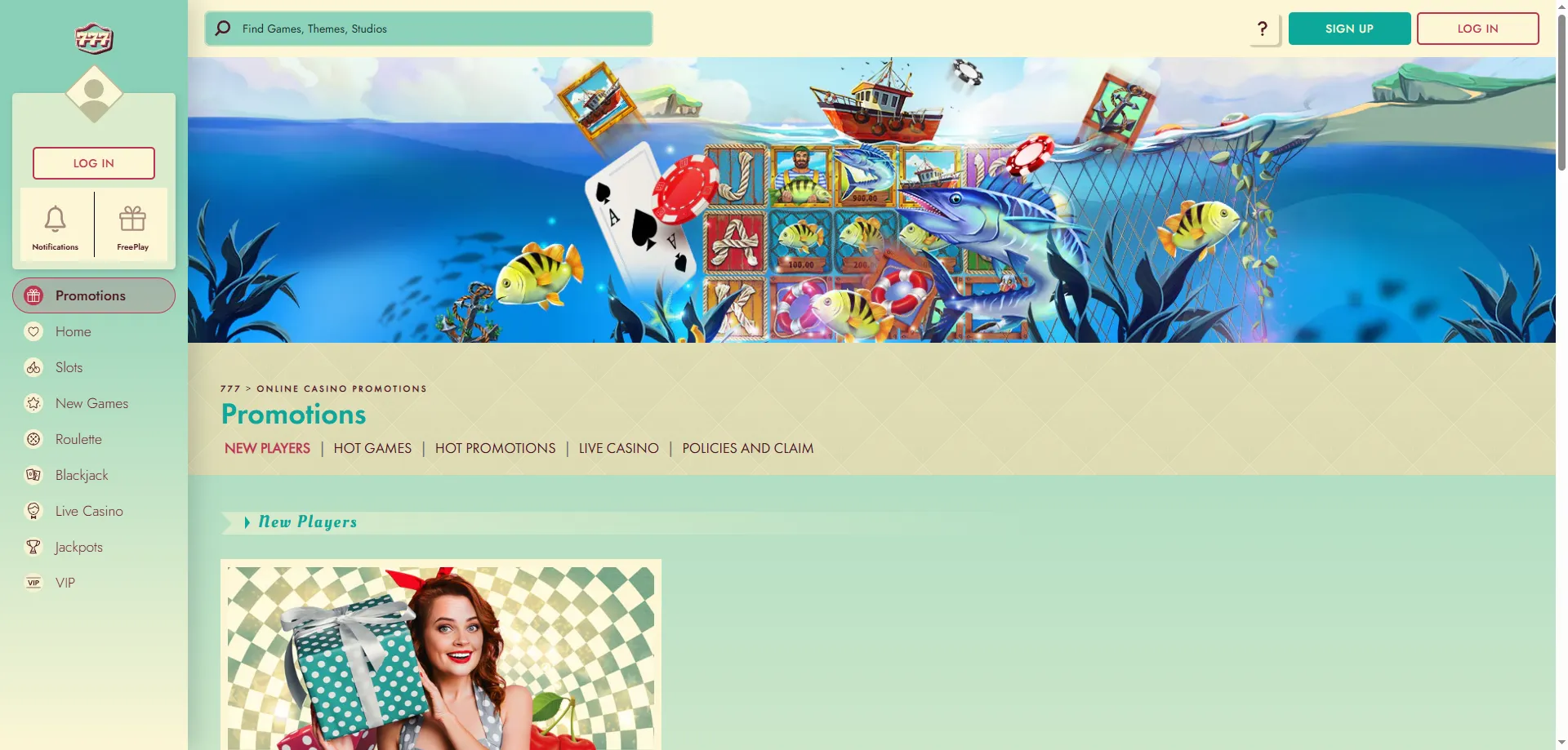 777 Casino mobile bonus offers — welcome bonus and free spins on app